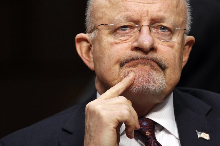 James Clapper testifies before a Senate (Select) Intelligence hearing on "World Wide Threats" on Capitol Hill in Washington