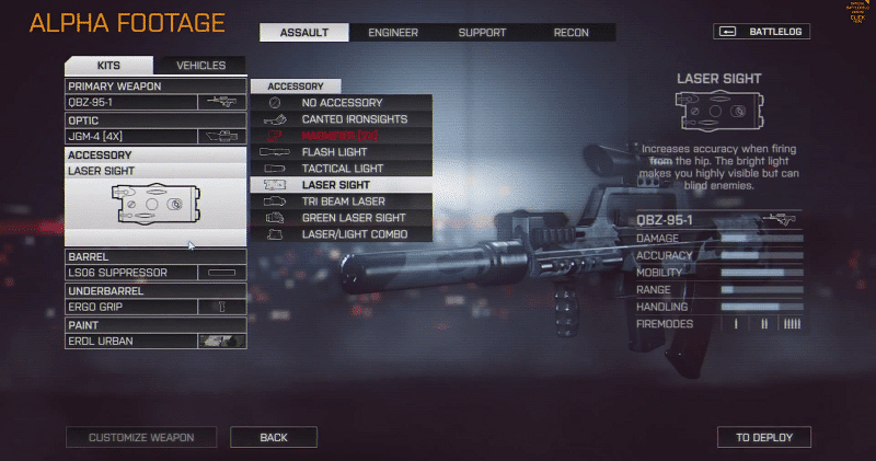 Battlefield 4 Tiered Loading and Weapon Customization Shown in Video