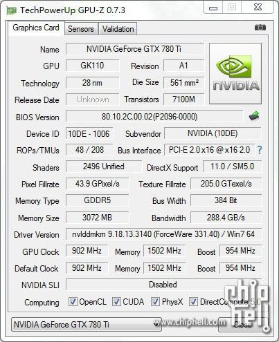 Nvidia GeForce GTX 780 Ti not 16x9-900-100