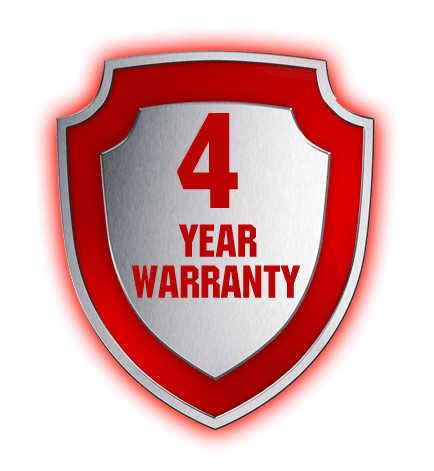 4 year warranty logo