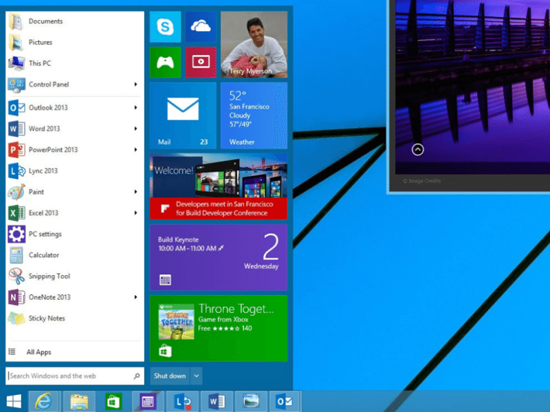 The Windows 8 Concept Start Menu