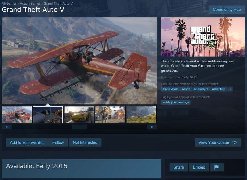 GTA V Steam dump
