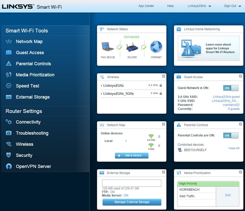 Linksys_WRT1200-SS-100-dashboard-all-turned-on
