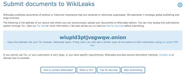 wikileaks drop