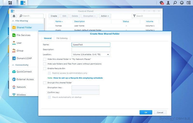 Synology_DS215p-SSshare-create