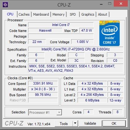 P34W v3 CPU-Z
