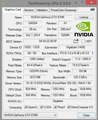 P34W v3 GPU-Z