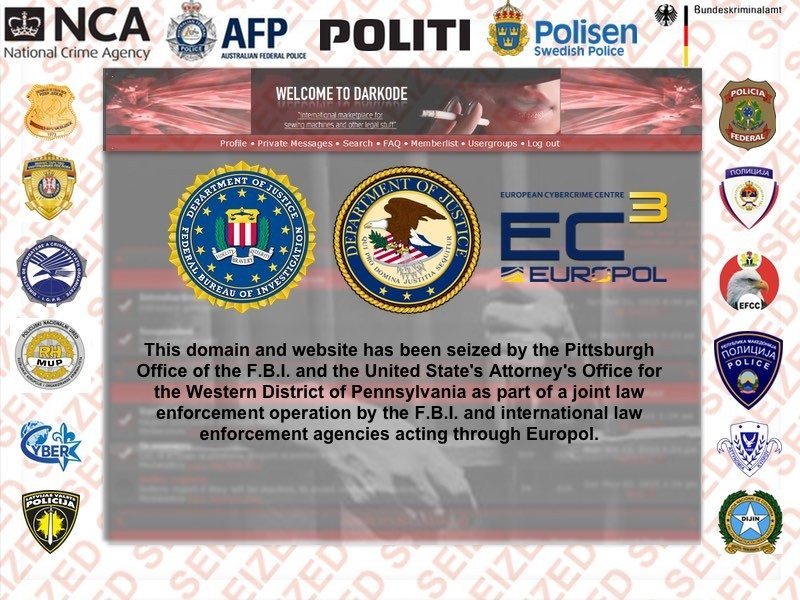 darkodeseized by interpol and fbi
