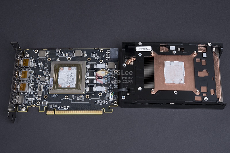 AMD R9 Nano GPU die and heatsink