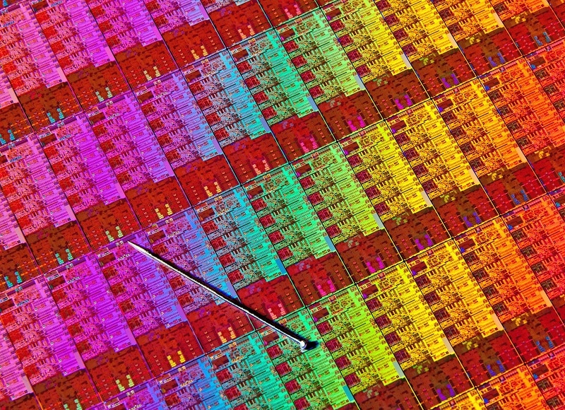 Intel CPU Haswell Die Wafer
