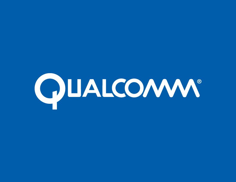 Qualcomm White on Blue Logo