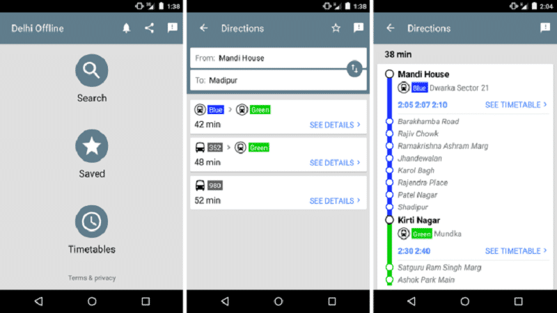 delhi public transport app google