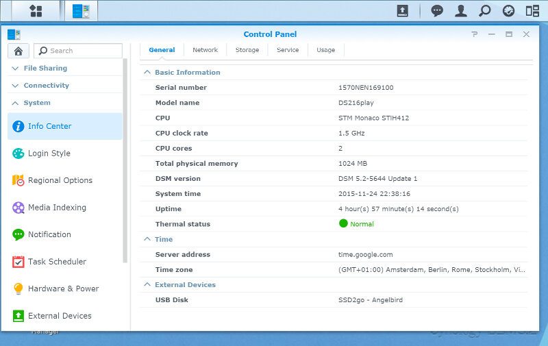 Synology_DS216play-SS-info 1