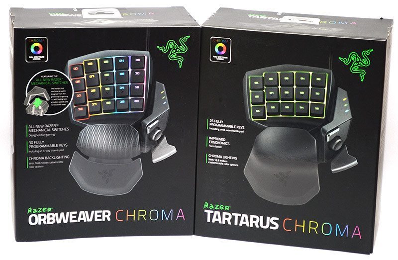Razer Orbweaver & Tartarus Chroma Gaming Controllers ...