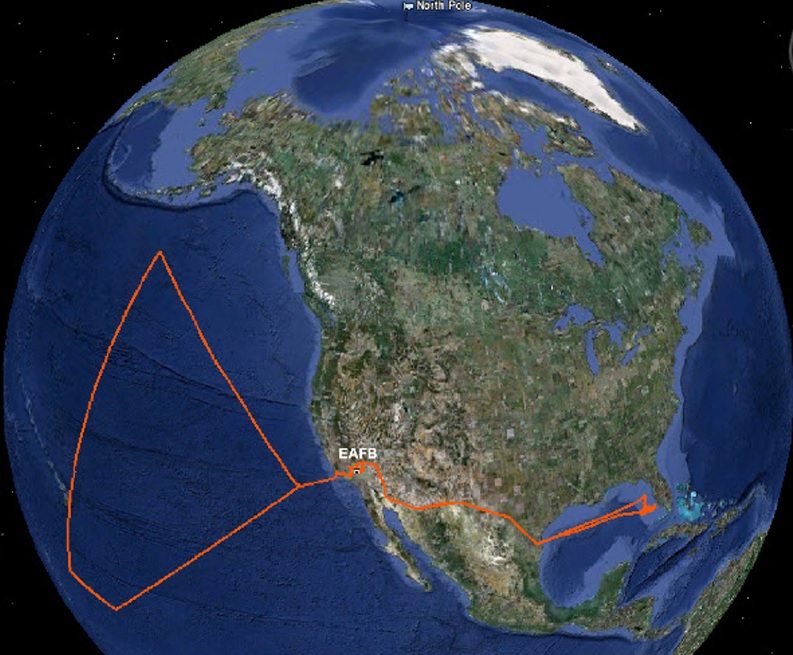 NASA drone path