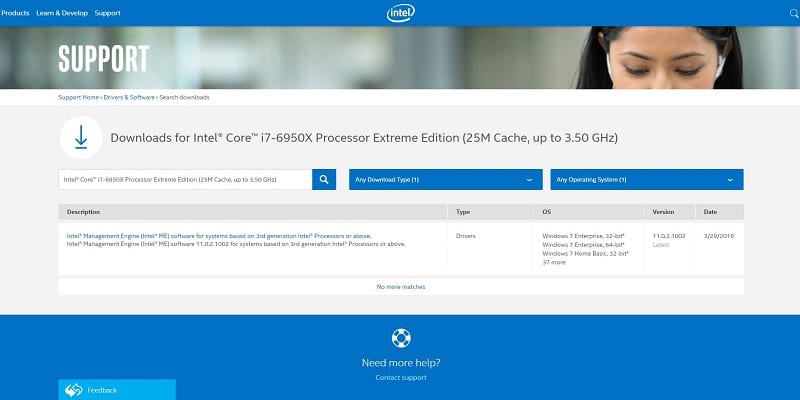 Intel i7 6950X Broadwell-E Extreme Edition 25M Cache, up to 3.5GHz