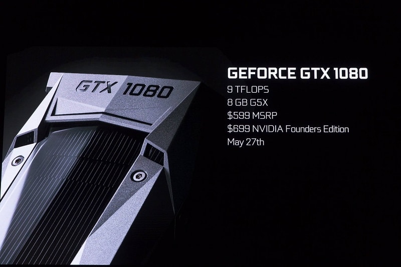 Nvidia GTX 1080 Launch Slide