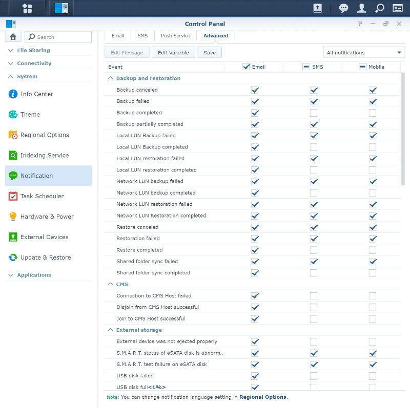 Synology_DS116-SS-notification settings 4