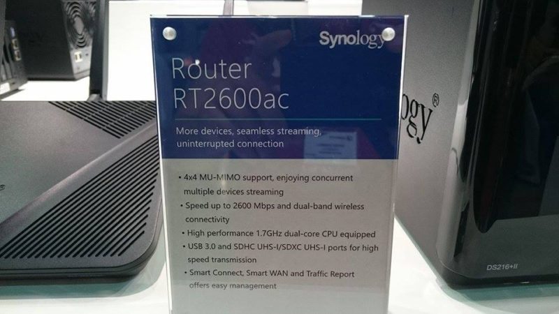Synology RT2600ac sign