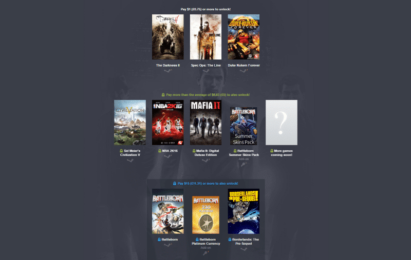 2K's Humble Bundle Joins the Fray