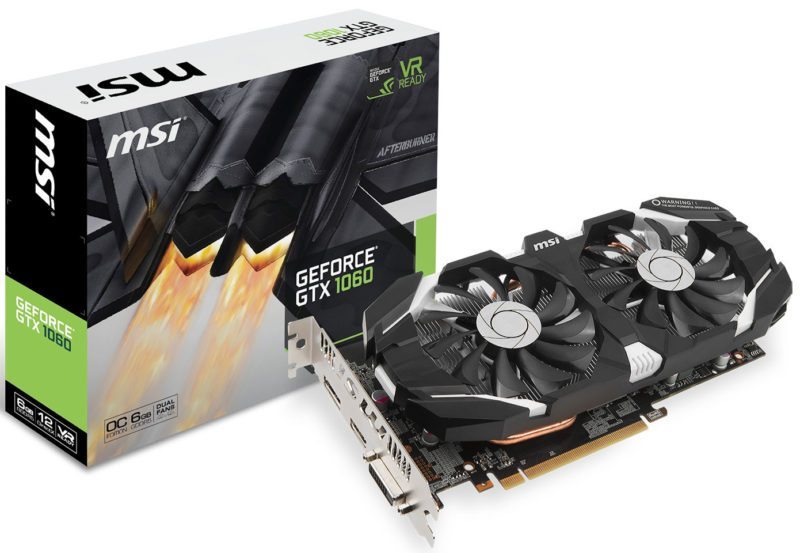 MSI Announces GTX 1060 Series GPUs