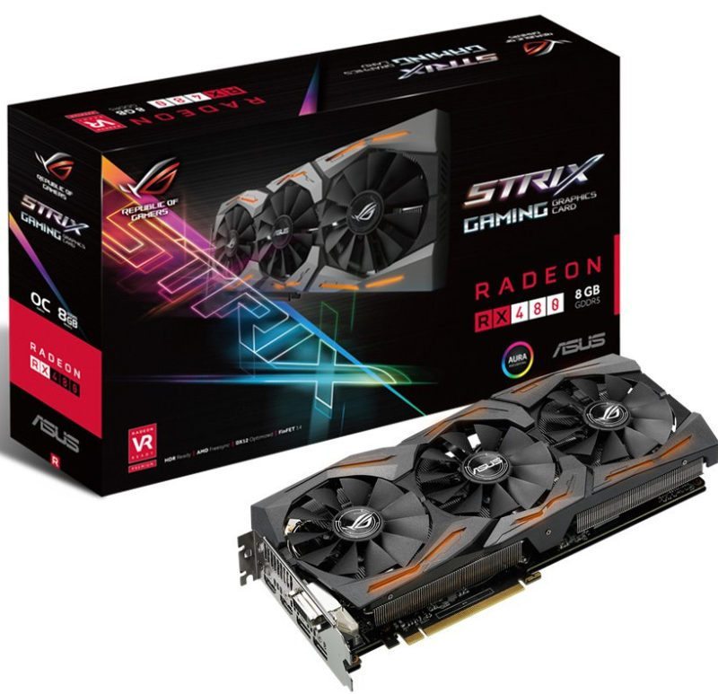 Asus Announce Latest Radeon Rx 480 STRIX Graphics Card