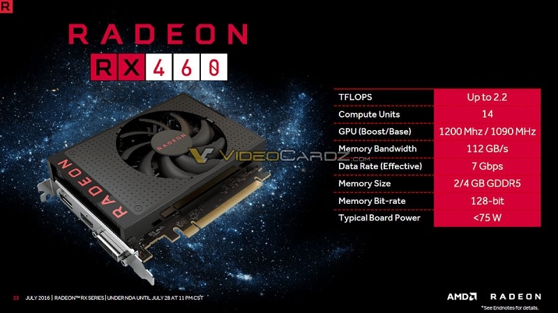 AMD RX 460 Polaris 10 1