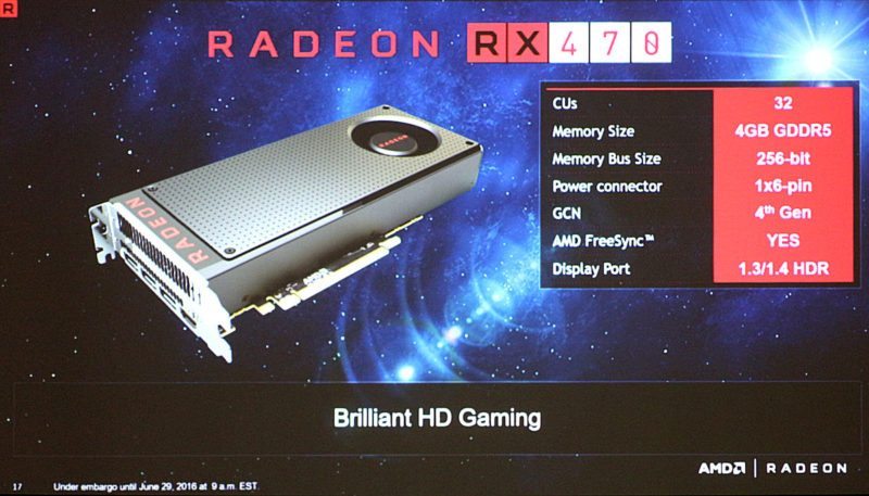 AMD RX 470 Polaris 10