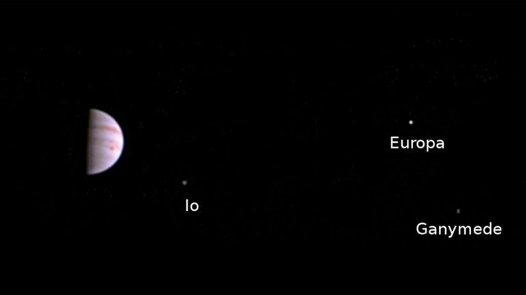 Juno pictures Jupiters moons