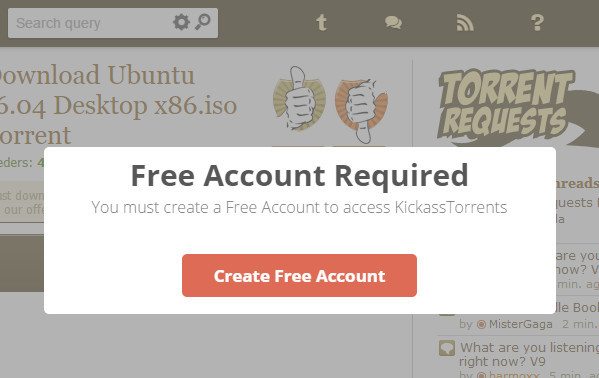 KickassTorrents Mirrors Maliciously Taking Your Details