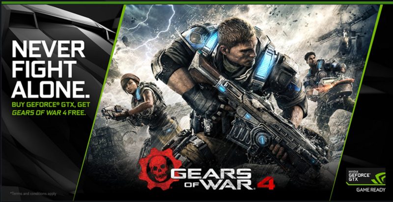 Get Gears of War 4 With Latest Nvidia GTX Bundle