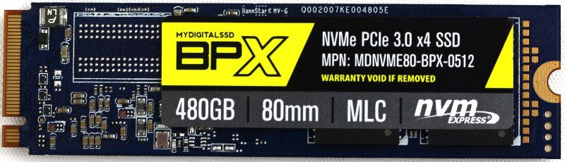 MyDigitalSSD BPX -drive-top