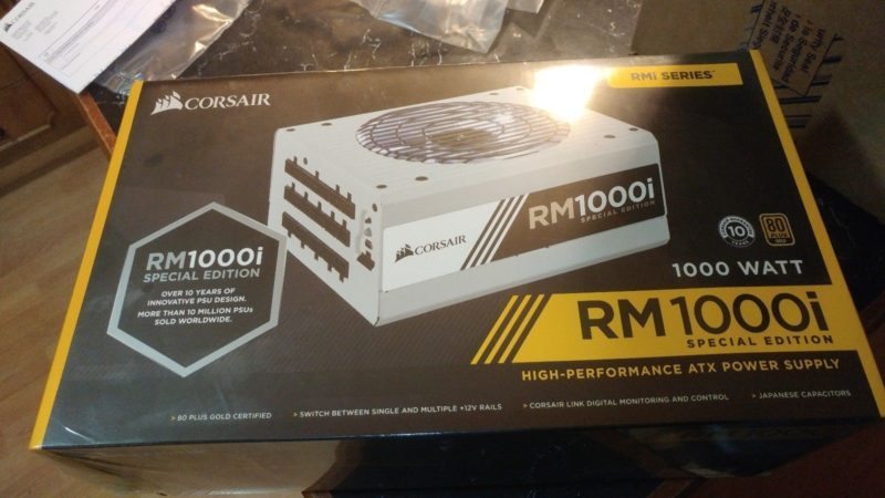 Corsair RM1000i Special Edition PSU Appears on eBay