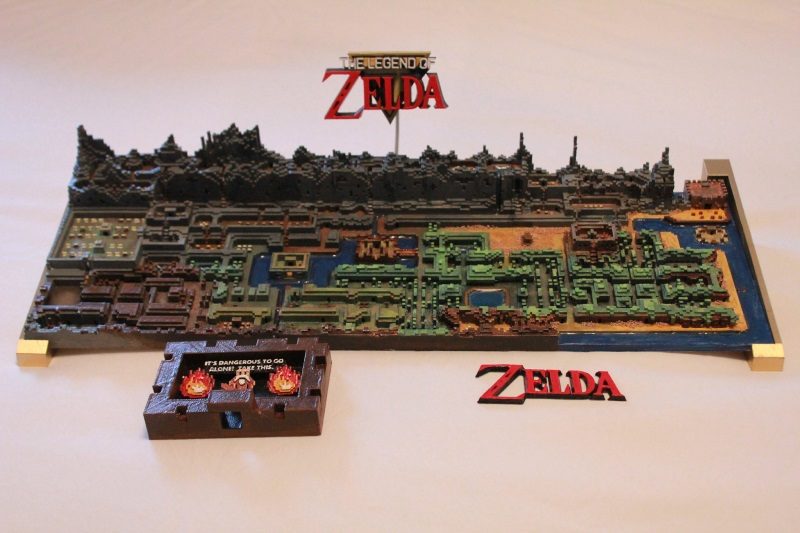 Fan 3D-Prints Original Zelda Map