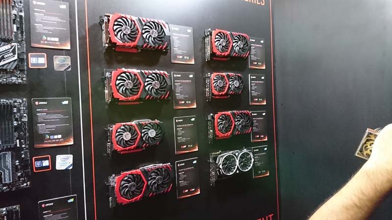 Latest MSI GPUs Displayed at CES 2017