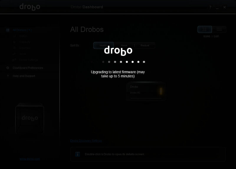 Drobo 5C SS firmware update