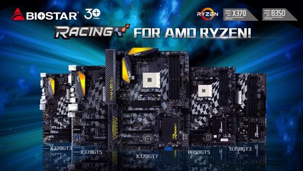 BIOSTAR Reveal New RACING Motherboards for AMD Ryzen
