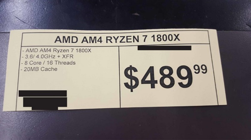 AMD Ryzen R7 1800X