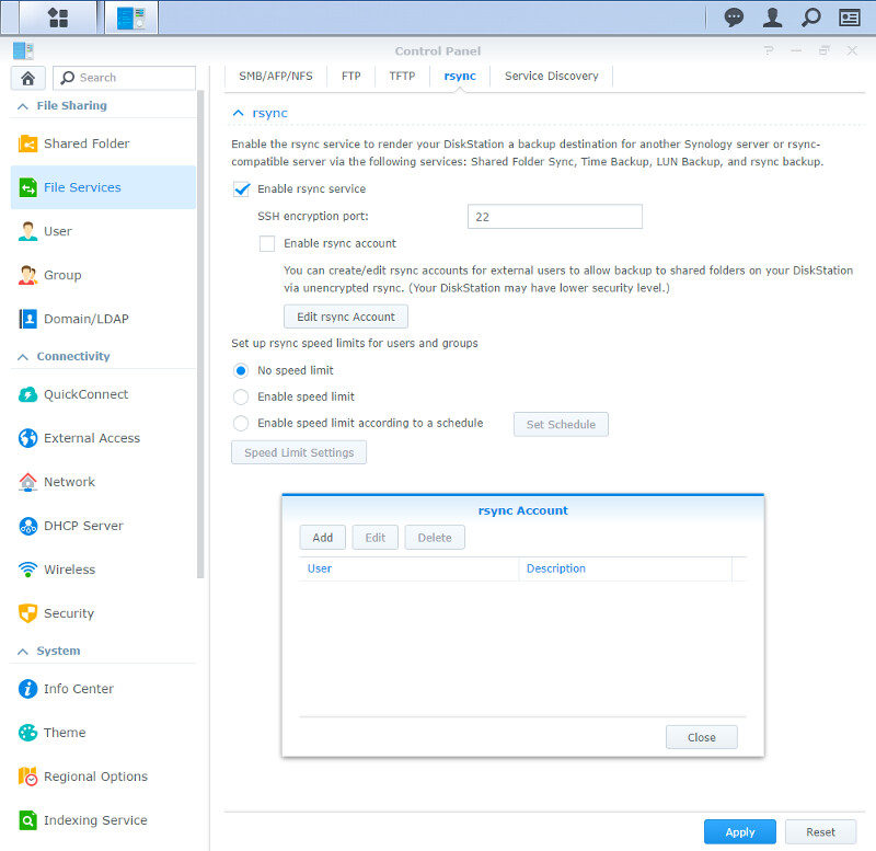 Synology DSM 6.1 SS 04 File Services 4