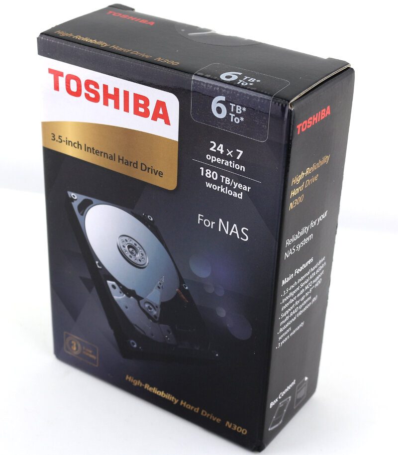 Toshiba N300 6TB NAS Back - ServeTheHome