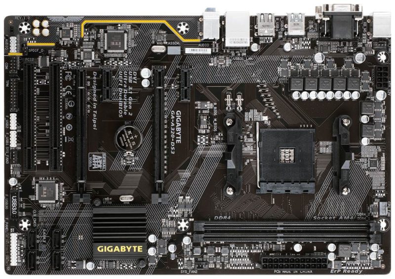 Gigabyte A320-DS3 and A320M-HD2 Socket AM4 Motherboards Introduced
