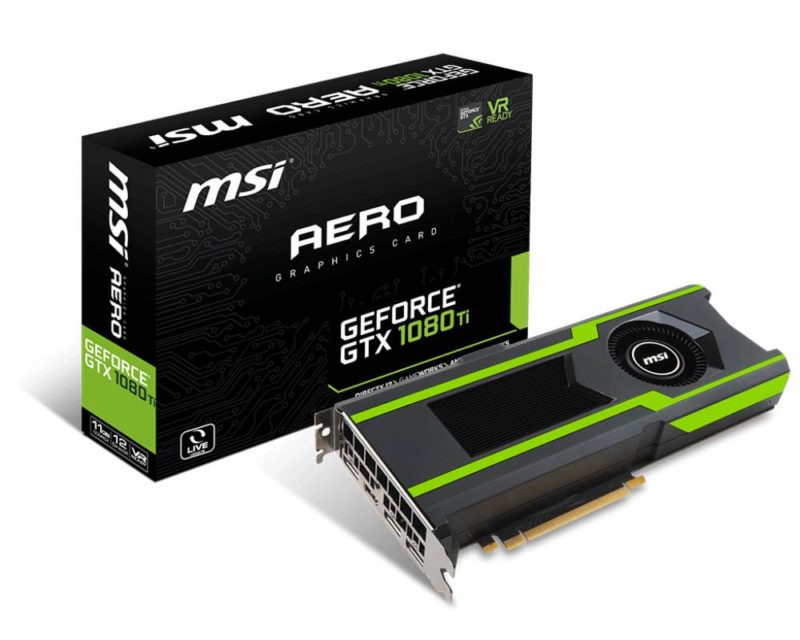 MSI Announces GeForce GTX 1080 Ti ARMOR and GTX 1080 Ti AERO Video Cards