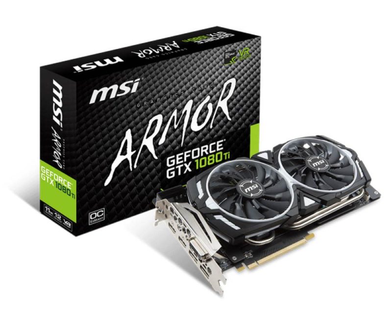 MSI Announces GeForce GTX 1080 Ti ARMOR and GTX 1080 Ti AERO Video Cards