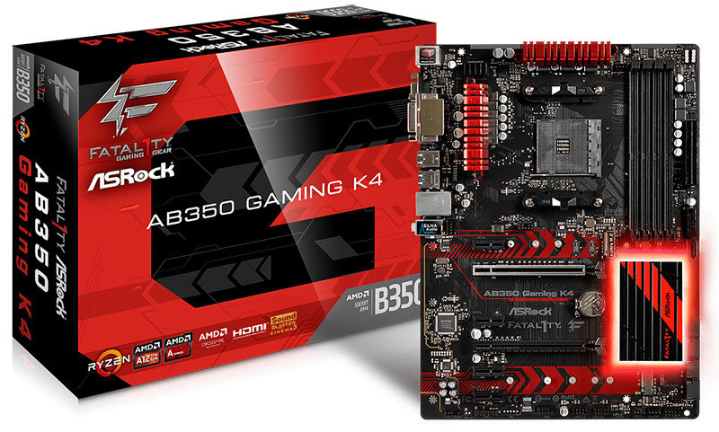 ASRock Fatal1ty AB350 Gaming K4 AM4 Motherboard Review
