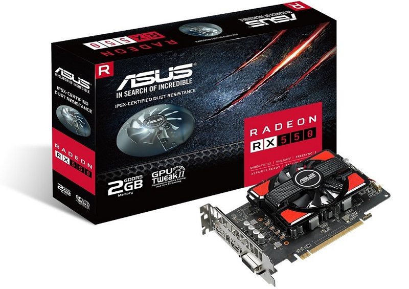 ASUS Introduces Radeon RX 550 4GB and 2GB Compact Graphics Cards