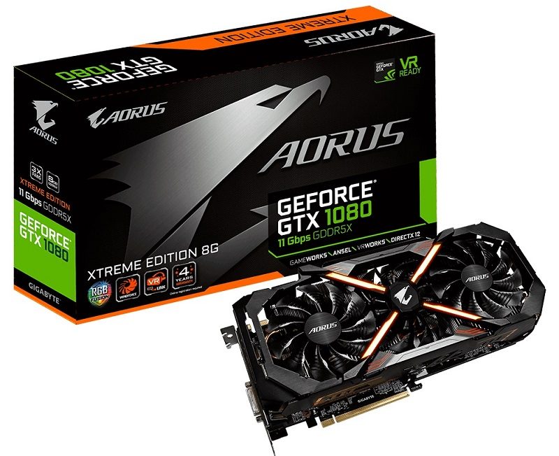 AORUS Adds Faster Memory GTX 1080 and GTX 1060 Video Cards to Lineup