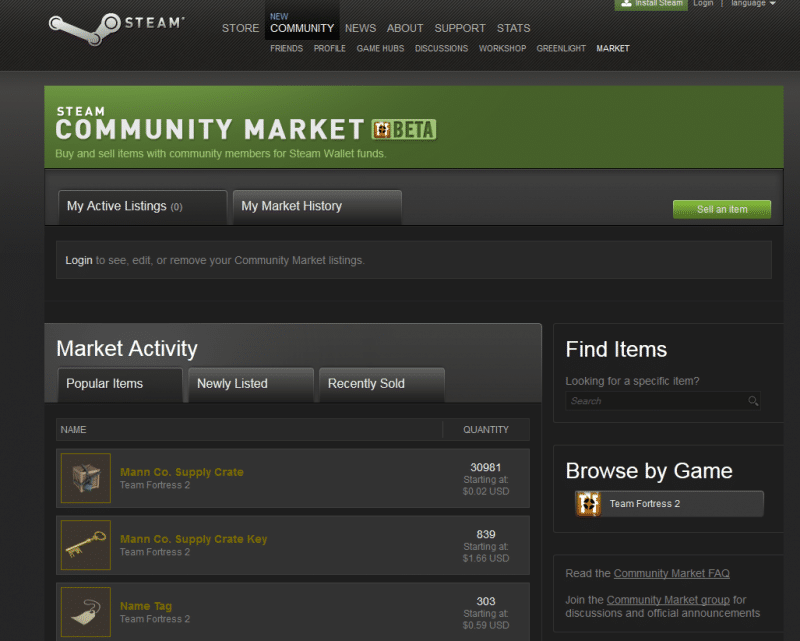 Steam Announces Community Market For Buying And Selling With Steam Wallet Eteknix