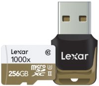 lexar microsd 1000x 256gb with reader