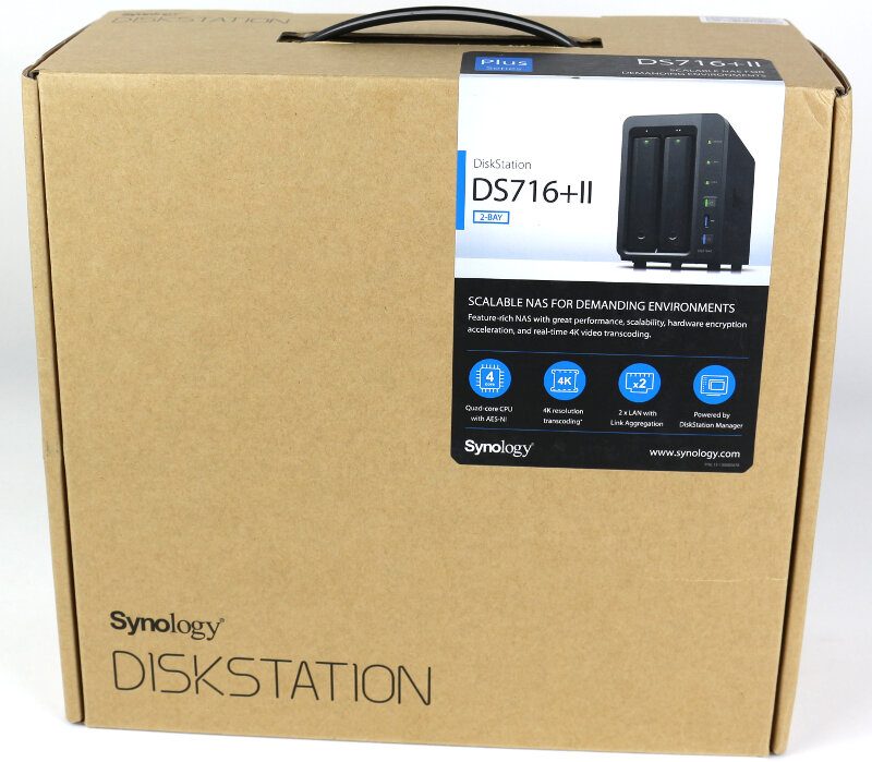 Synology DS716pII Photo box front