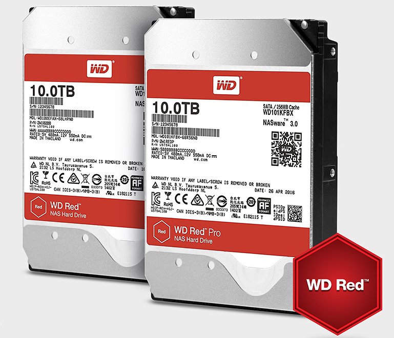 WD RED and RED PRO 10TB